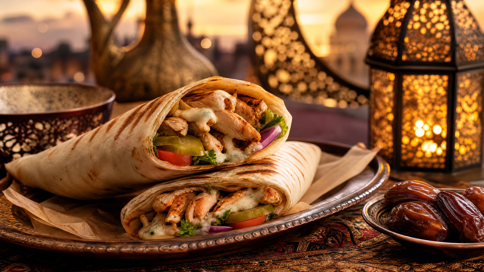 Shawarma de Frango com Molho de Alho — Especial de Ramadã 🌯