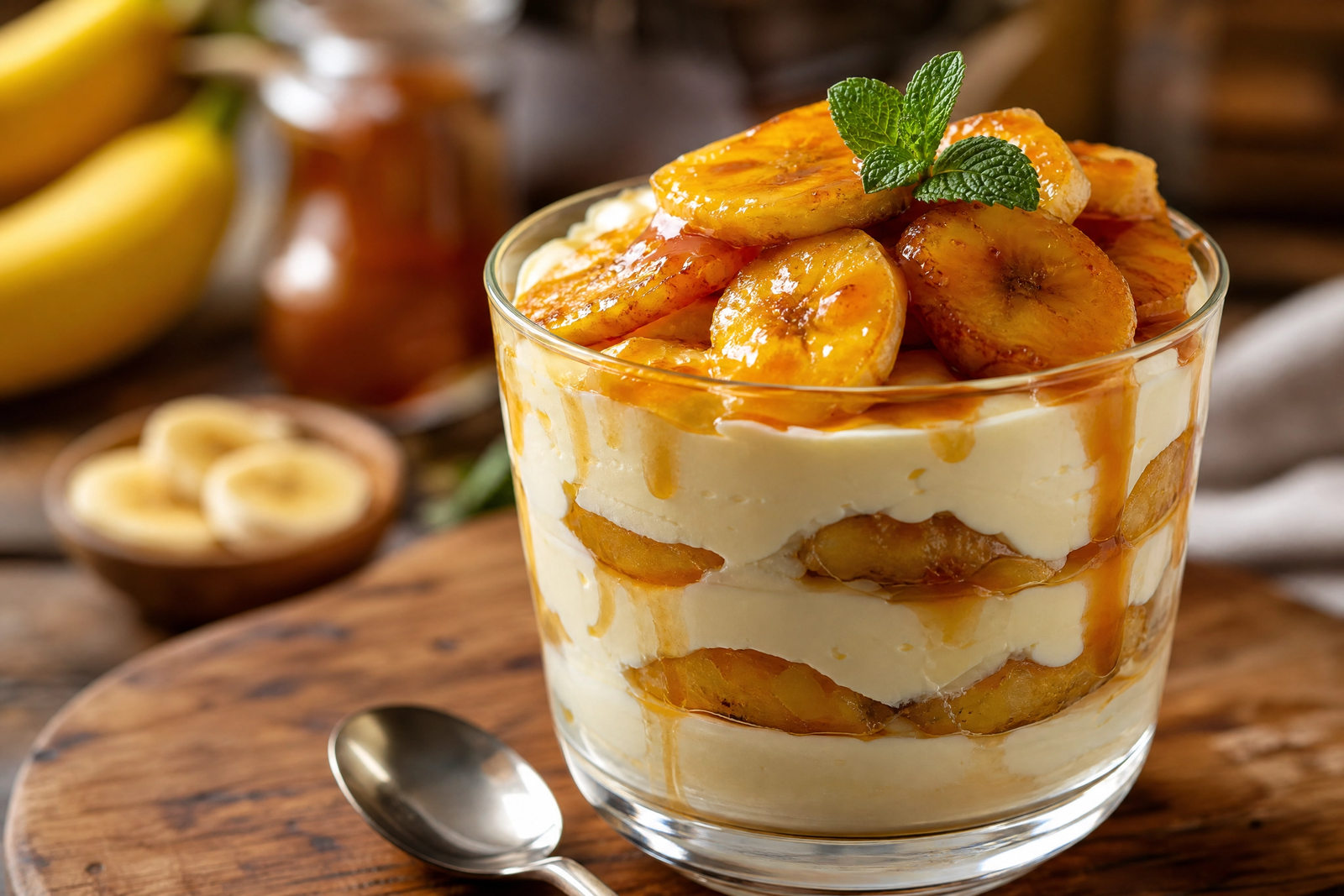Sobremesa de Leite e Banana Sem Forno: O Doce Italiano que Conquista em 5 Minutos